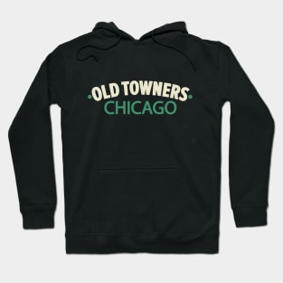 Old Towners Chicago Minimal Logo Design - Chicago Neighborhood Series Hoodie
